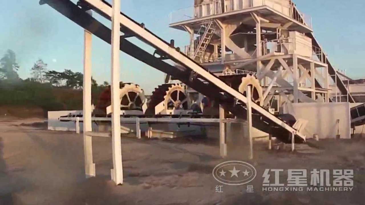 水洗沙生產線視頻-廣東客戶現場